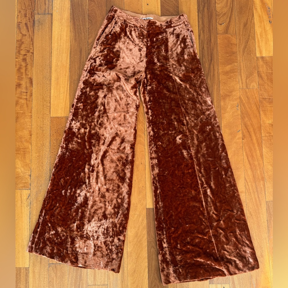 Acne crushed velvet pants size small